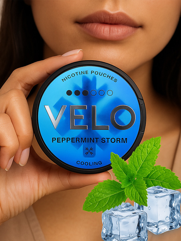 VELO Ice Cool X-Strong – Crispy Peppermint Slim Nikotin Poşeti