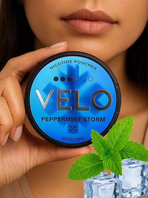 VELO Peppermint Storm – Ferah Naneli Slim Nikotin Poşeti
