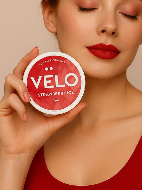 VELO Strawberry Ice – Çilek & Buz Slim Nikotin Poşeti
